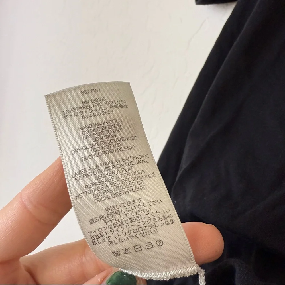 The Row Tori Organic Cotton T-Shirt in Black - Picture 7 of 8